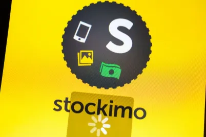 A Stockimo alkalmazás bejelentkező képernyője
