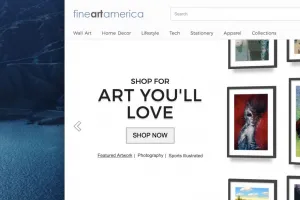 Művészi nyomatok eladása: Fine Art America